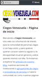 Mobile Screenshot of ciegosvenezuela.com