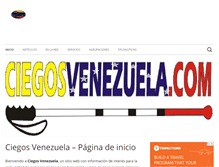 Tablet Screenshot of ciegosvenezuela.com